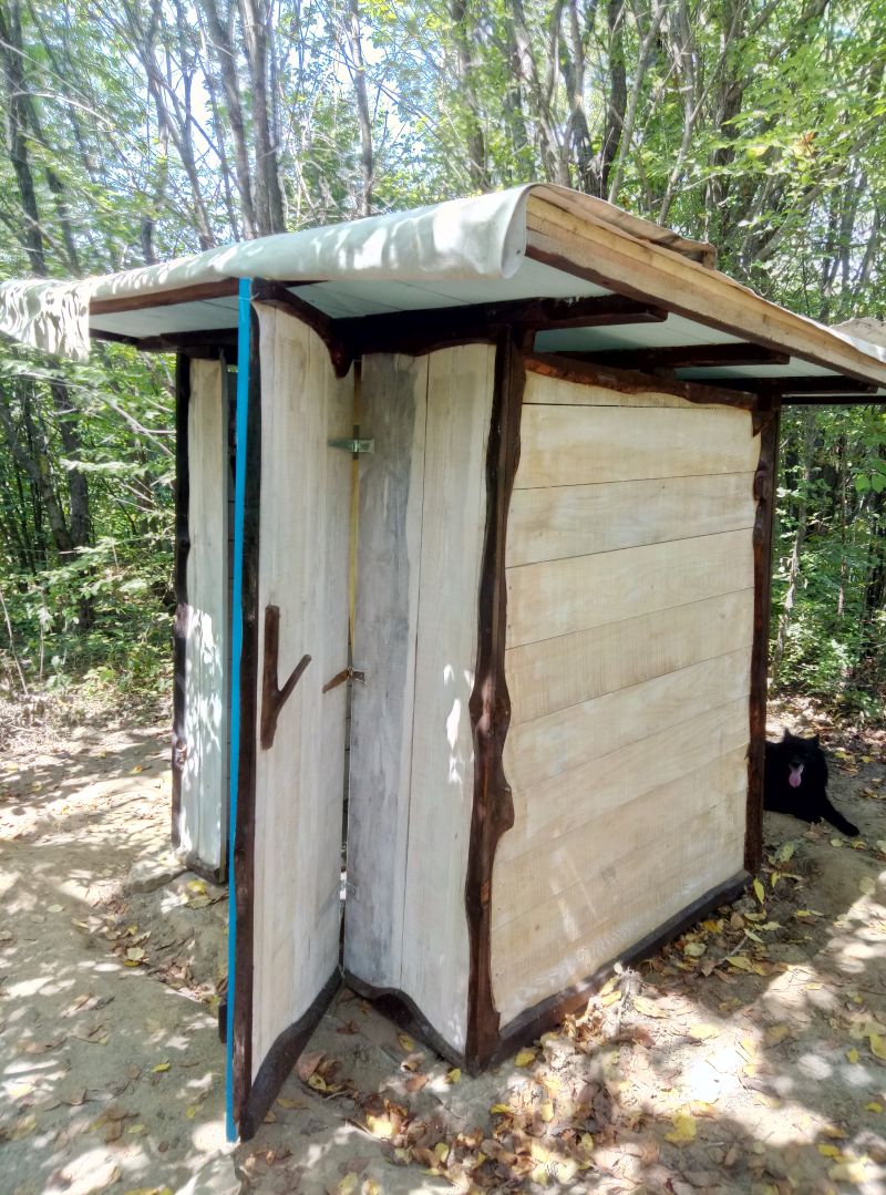 Compost toilet in the forest