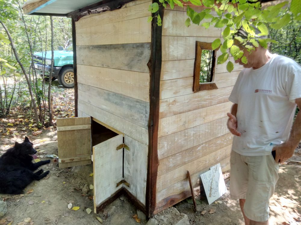 Compost toilet in the forest