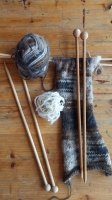 Knitting sheepwool