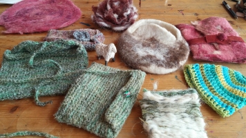 Products made with sheep wool